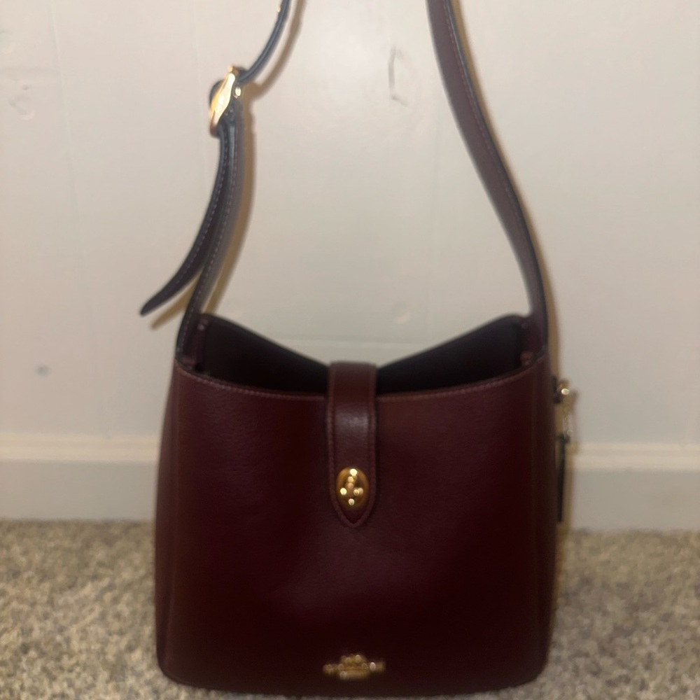 Coach Merlot Hadley Convertible Crossbody